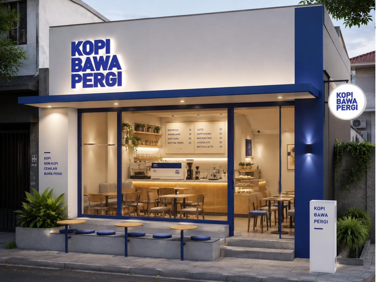 Format Mini Outlet Kopi Bawa Pergi 12-20 m² - paket BaPer Start kemitraan termurah